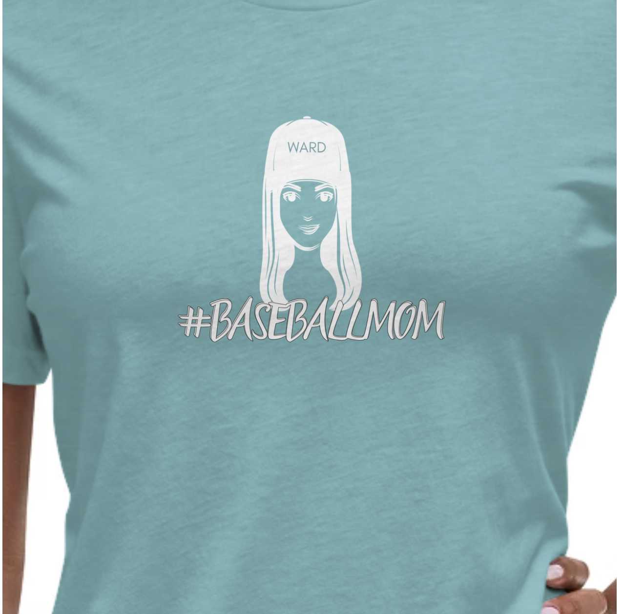 Customizable Baseball Mom Tee