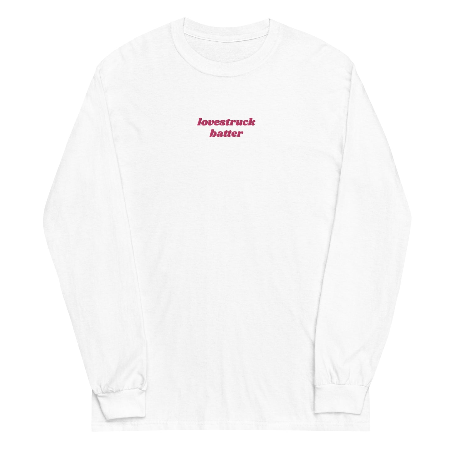 Lovestruck Batter Embroidered Long Sleeve Shirt