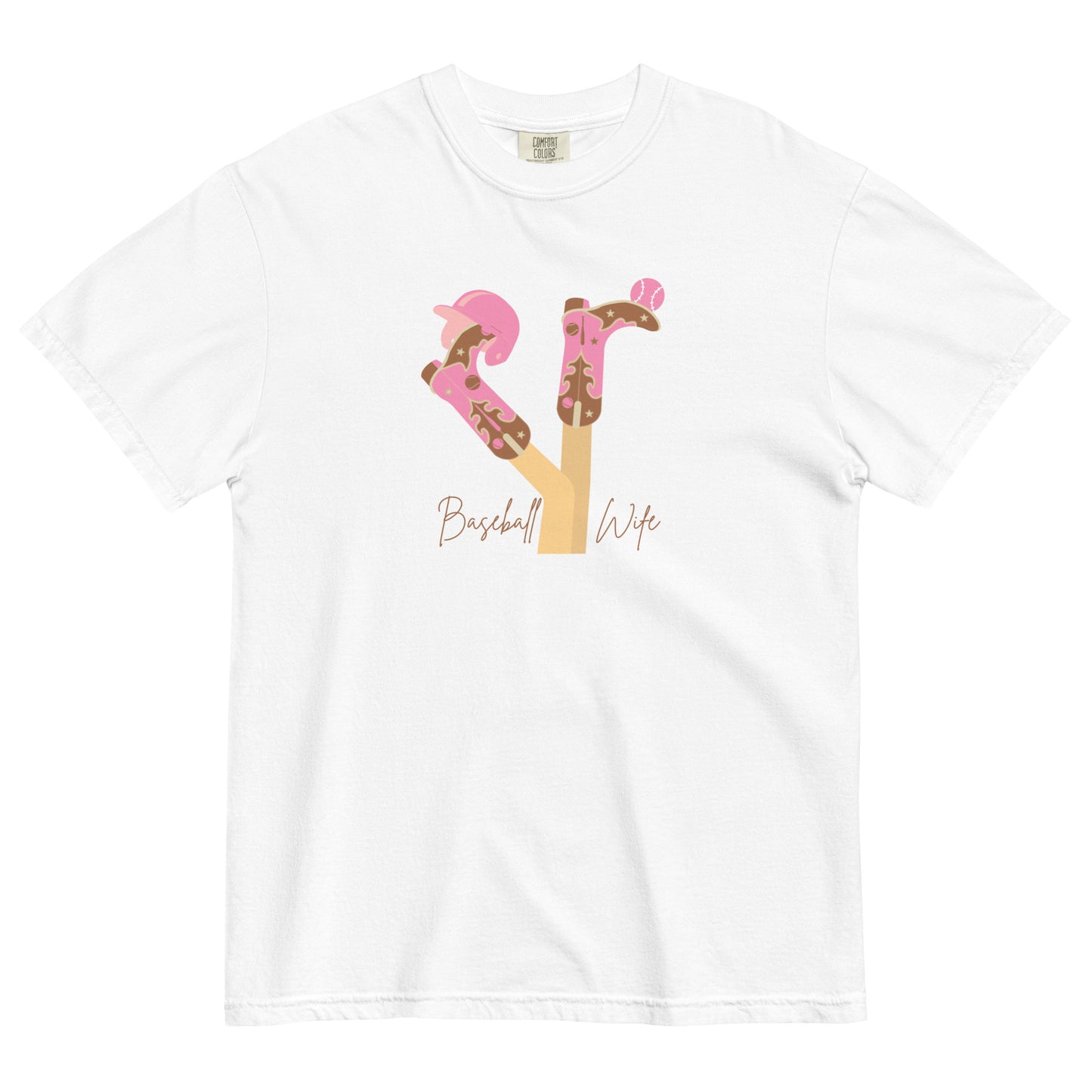 Baseball WAG Cowgirl Boots T-Shirt