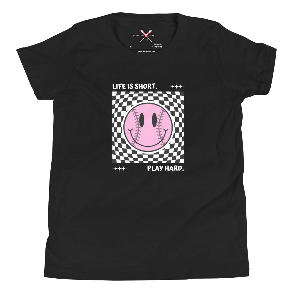 Pink Retro Smiley T-Shirt